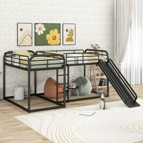 L shaped full sales size bunk beds