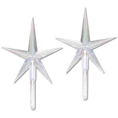 Darice Set of 2 Clear Ceramic Tree Replacement Star Pins