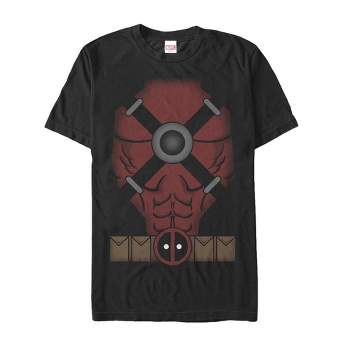 Men's Marvel Halloween Deadpool Cartoon Costume T-Shirt