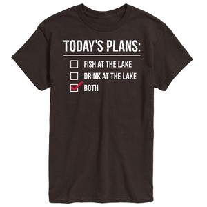 Men's - Instant Message - Todays Lake Plans Short Sleeve Graphic T-Shirt - 1 of 4