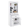 NicBex White Bathroom Storage Cabinet with Doors & Drawers,Bathroom Floor Cabinet with Open Shelves,Storage Cabinet with Durable MDF Construction - 2 of 4