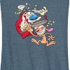 Women's - Ren & Stimpy - Smashing Time Graphic Racerback Tank - 2 of 4