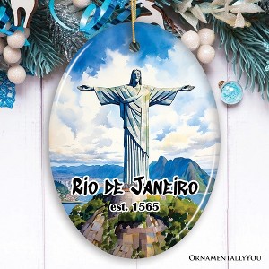 The Redeemer Ornament, Brazilian Christmas Gift, Rio de Janeiro Souvenir| OrnamentallyYou - 1 of 4