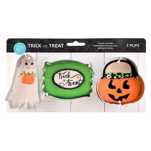 R&M International Halloween 3 Piece Cookie Cutter Set with Candy, Pumpkin, and Ghost - 1 of 4