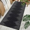 Washable Modern Striped Rug Non Slip Low Pile Rug Soft Geometric Minimalistic Throw Floor Cover Foldable Indoor Carpet for Living Room Bedroom - 4 of 4