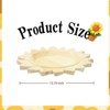 SEVOBAL Serving Platters Handcrafted Wooden Charger Plate, Rustic Chic Tableware for Elevated Dining and Family Party, Beige, 13.75"*13.75"*1.75" - 3 of 4