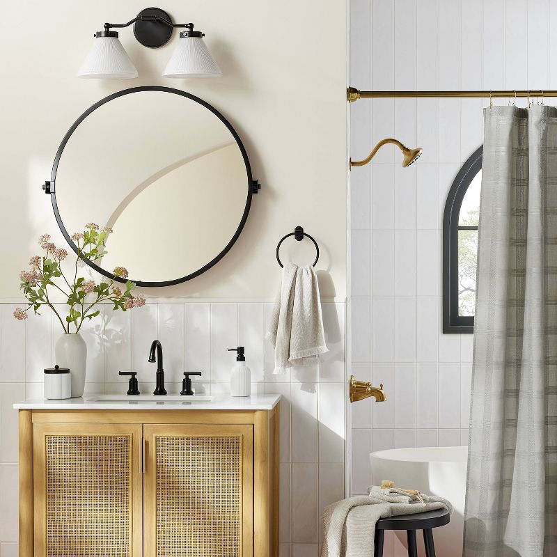 30" Round Bathroom Vanity Pivot Mirror - Hearth & Hand™ with Magnolia, 3 of 7