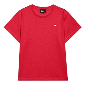 Dalix Womens Lil Heart Lightweight High Waisted Tee - 1 of 4