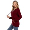 WhizMax Women's Fashion Hooded Zip-Up Sweatshirt - 3 of 4