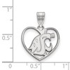Black Bow Jewelry Sterling Silver Washington State Cougars NCAA Pendant - 2 of 3