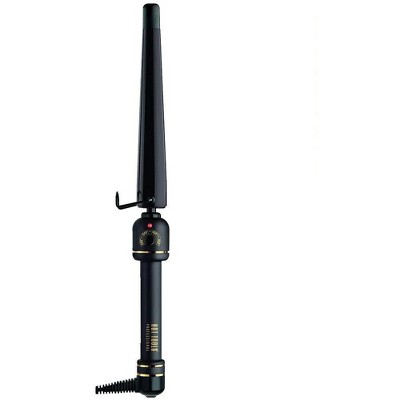 HOT TOOLS Black Gold 1 1/4" Extra-Long Salon Tapered Curling Iron Model #HO-HT1852XLBG