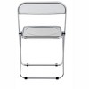 LOVMOR Clear Transparent Folding Chair,Acrylic Folding Chair PC Plastic,Chrome Frame,Bearing Weight 330lbs - 3 of 4