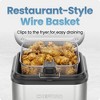 Chefman 2.5 Quart Deep Fryer with Wire Basket, Temperature Control & Windowed Lid – Stainless Steel - 3 of 4