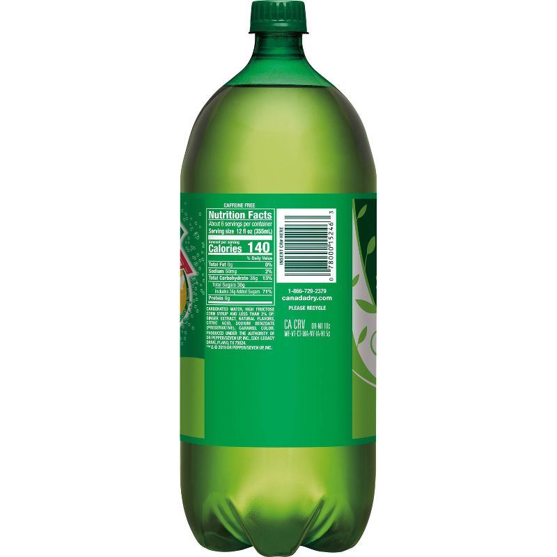 Canada Dry Ginger Ale Soda - 2 L Bottle, 4 of 10