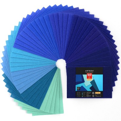 Arteza Blue Tones Felt Set 50 Sheets set (ARTZ-4198)