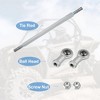 Unique Bargains M8 Steering Suspension Tie Rod for 49cc Electric ATV Go Kart 2Pcs Silver Tone - 4 of 4