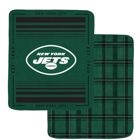 NFL New York Jets Basic Block Double-Sided Flannel Fleece Blanket