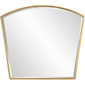 Uttermost Boundary Antiqued Gold Leaf 36" x 31 3/4" Arch Wall Mirror - 1 of 1