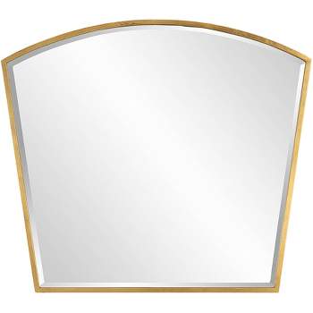 Uttermost Boundary Antiqued Gold Leaf 36" x 31 3/4" Arch Wall Mirror