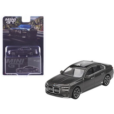 BMW i7 xDrive60 Dravit Gray Metallic Limited Edition 1/64 Diecast Model Car by Mini GT