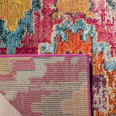 Bohemian Chic Monaco Square Hand-Knotted 47" Red Area Rug