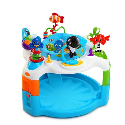 Photo 1 of Baby Einstein Rhythm of the Reef Baby Activity Saucer Bouncer Play Center w/ 360 Degree Rotating Seat, Soothing Ocean Sounds, & Adjustable Height