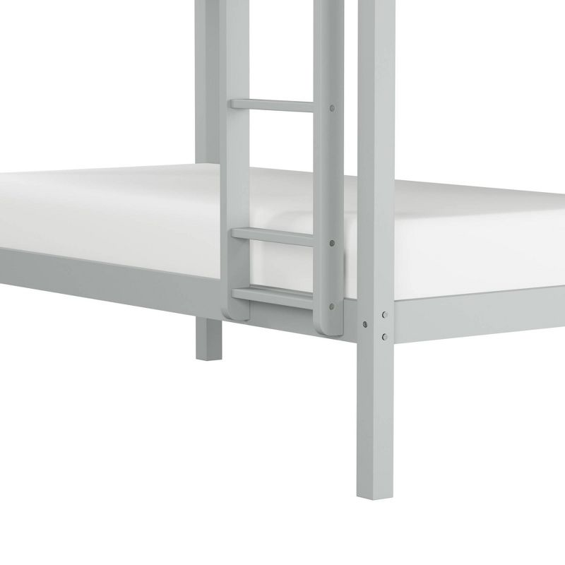 Kids&#39; Twin Over Twin Caspian Bunk Bed with Hanging Nightstand Gray - Hillsdale Furniture, 4 of 7