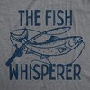 Mens The Fish Whisperer T Shirt Funny Fishing Lake Time Graphic Novelty Tee - Crazy Dog Men's T Shirt - 2 of 4
