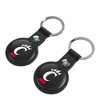 NCAA Big 12 Universities Insignia Black Airtag Holder 2-Pack - 2 of 4