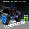 Coucheta PeakPursuit 24V Kids Electric ATV: 800W Dual Motor, 2-Seater, Bluetooth, Spring Suspension, Safety Knee Pads, 7Ah Battery - 3 of 4