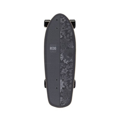 ReDo Skateboard Co. 24&#34; Standard Skateboard - Black Floral_1