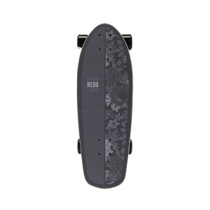 ReDo Skateboard Co. 24" Standard Skateboard - Black Floral - 1 of 4