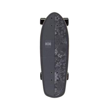 ReDo Skateboard Co. 24" Standard Skateboard - Black Floral
