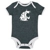 NCAA Washington State Cougars Infant Girls' 3pk Bodysuit - 3 of 4