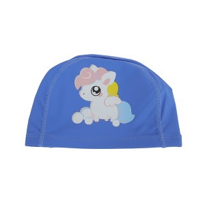 Unique Bargains Kid's Knitted PU Cartoon Horse Swim Cap 1 Pc - 1 of 4