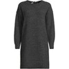 Lands' End Women's Fuzzy Bow Back Mini Sweater Dress - 3 of 3