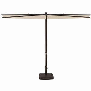 SimplyShade Amelia Modern Polyester Half Umbrella in Bronze/Antique Beige - 1 of 4