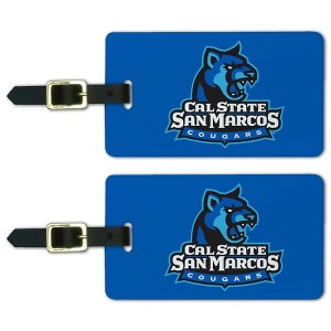 California State University San Marcos Primary Logo Luggage ID Tags Suitcase CarryOn Cards  Set of 2 - 1 of 4