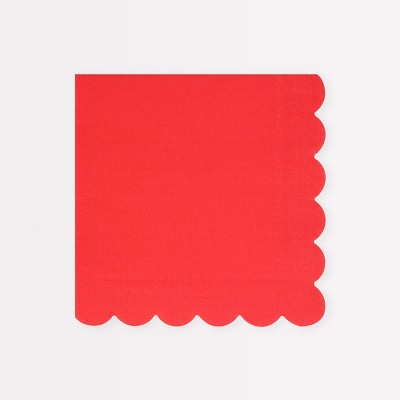 Meri Meri Berry Red Large Napkins (Pack of 16)