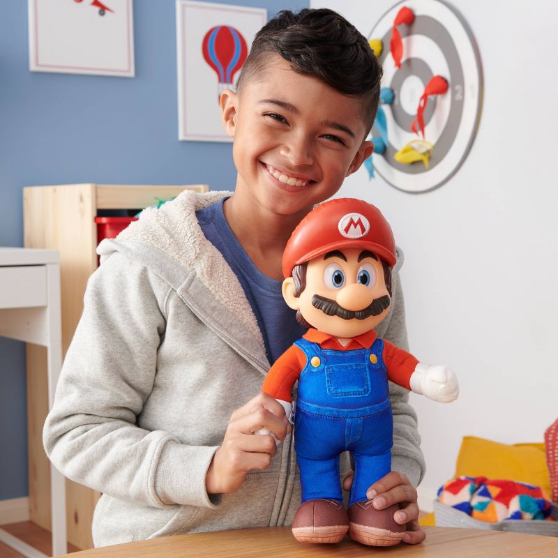 Nintendo The Super Mario Bros. Movie Mario Poseable Plush, 4 of 17