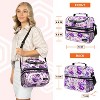 OPUX Double Decker Lunch Box Men Women, Insulated Leakproof Cooler Bag Adult Work, Dual Compartment Pail Tote Boys Girls Kids - 3 of 4