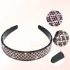 Unique Bargains Women's No Slip Rhinestone Wide-brimmed Headband 4.45"x0.98" Purple 1 Pc - 4 of 4