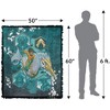 Aquaman And The Lost Kingdom Seahorse Splash Blanket 50"x60" Woven Tapestry - 2 of 4