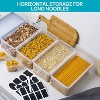 4-PCS 3.2L Airtight Plastic Spaghetti Canisters for Pasta, BPA-Free - 3 of 4