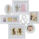 Northlight 27.75" White Multi-Size Collage Photo Picture Frame Wall Decoration