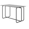 VYNXARIA 1 piece Rectangle Dining Table with Metal Frame, Tempered Glass Dining Table for Kitchen Room, Black - 4 of 4