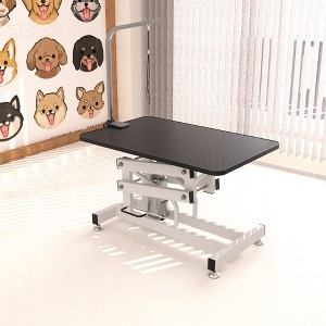 Whisen 42.5" Z-Lift Pet Grooming Table with Arm and A Noose - 1 of 4