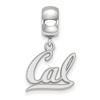 Black Bow Jewelry Sterling Silver California Berkeley Golden Bears NCAA Bead Charm - 2 of 3
