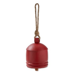tagltd Classic Artisan Made Large Red Iron Bell - Decorative Holiday Christmas Decor, 8.5" H x 5.75" L x 5.75" W - 1 of 1
