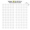 Wrap-It Stick 'Em Dots 0.75" 50 Sets White - 3 of 4